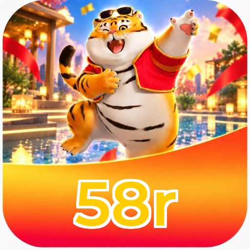 Interface da plataforma 58r mostrando slots populares e bônus de boas-vindas